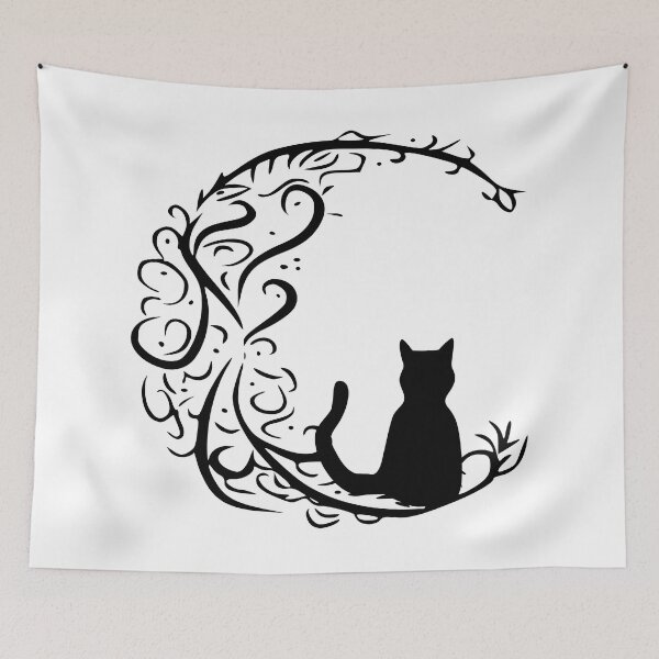 Item preview, Filigree Doodle  Moon Cat designed and sold by Ashlison.