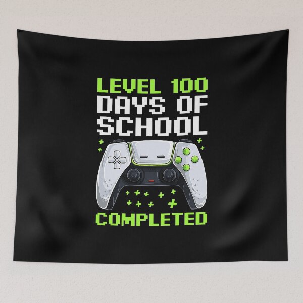 Item preview, Level 100 Days Of School Completed Gamer designed and sold by richardmatthew.