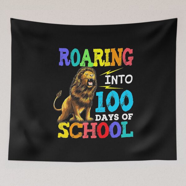 Item preview, Lion Roaring Into 100 Days Of School designed and sold by richardmatthew.