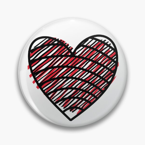 Item preview, Scribble Heart (wb) designed and sold by Amon Ferg.