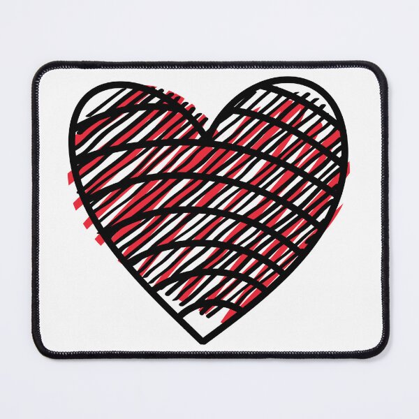 Item preview, Scribble Heart (wb) designed and sold by Amon Ferg.