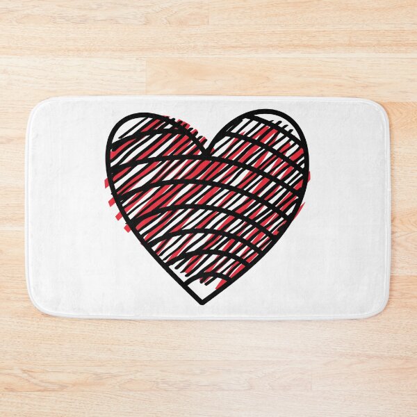 Item preview, Scribble Heart (wb) designed and sold by Amon Ferg.