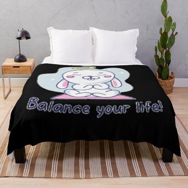 Item preview, Balance Your Life Bunny Yoga designed and sold by ApolinarNmn4.