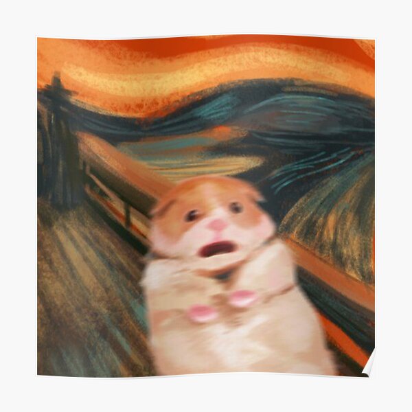 The Scream Hamster Poster