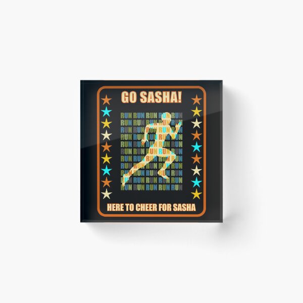 Item preview, Go Sasha Runner Support Fan Here to Cheer Favorite Athlete designed and sold by artfulnotebook.