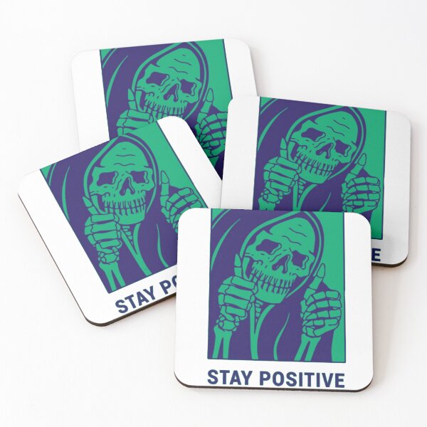 Item preview, Stay Positive , Reaper , Waterproof Sticker , Hydro flask designed and sold by Wiseth-.