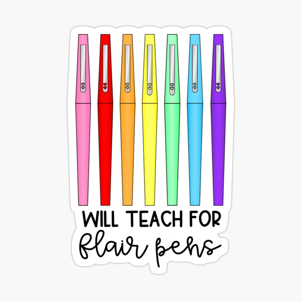 Flair Pens Sticker for Sale by oceandancegirl