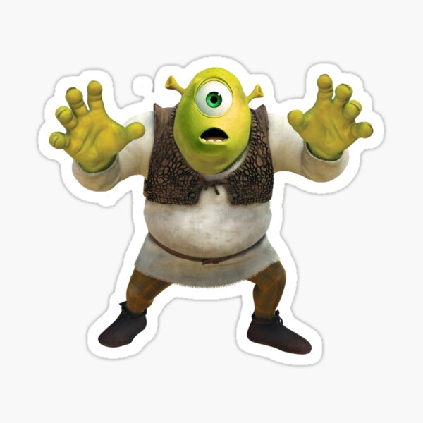 Shrek Wazowski Meme Stickers for Sale