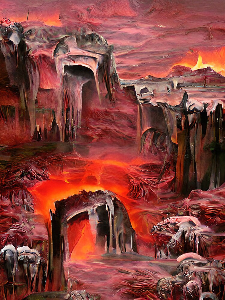 Thumbnail 4 of 4, iPhone Case, Path Of Hell designed and sold by Ethereal Lab AI.