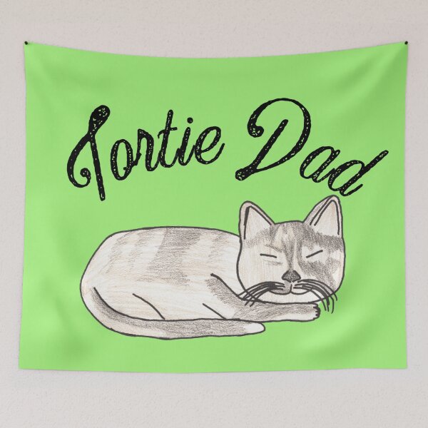 Item preview, Tortie Dad Green designed and sold by Cora Gregory.