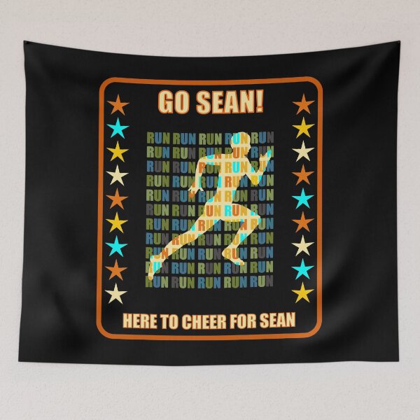 Item preview, Go Sean Runner Support Fan Here to Cheer Favorite Athlete designed and sold by artfulnotebook.