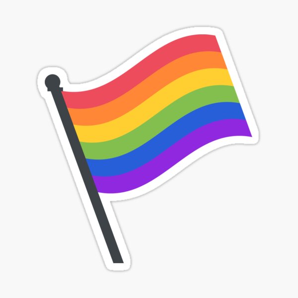 Rainbow Flag Emoji Stickers Redbubble