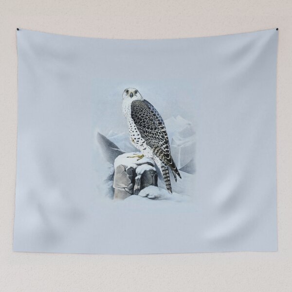 Item preview, Gyrfalcon by Joseph Wolf (modified by photo filter) designed and sold by TheCurators.