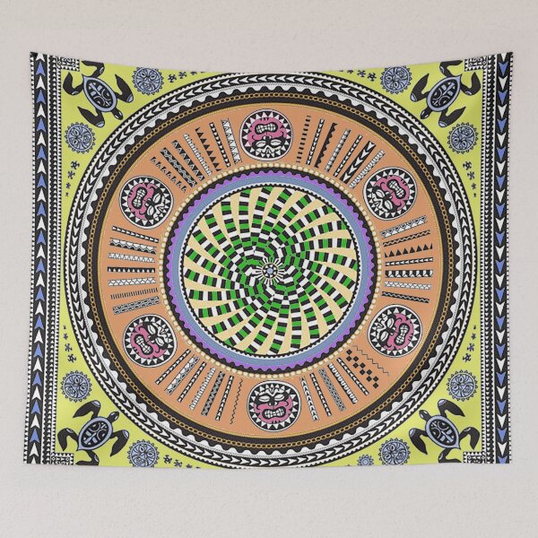 Item preview, bandana,multicolor bandana,henna pattern,middle eastern pattern,persian rug,etherial,spriritual,meditation,aromatherapy,paisley designed and sold by Nostrathomas66.