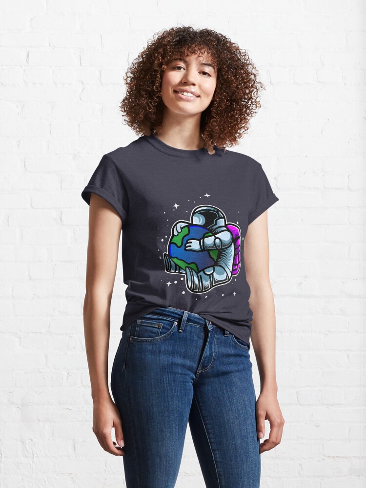 Vista alternativa de Camiseta clásica Aficionados al espacio