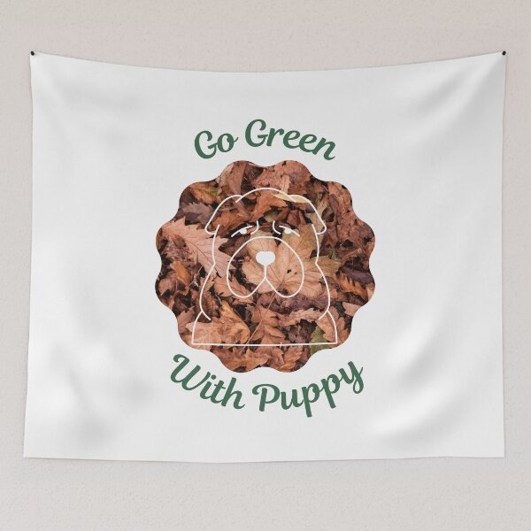 Item preview, Go Green With Puppy designed and sold by kucingmaikan.