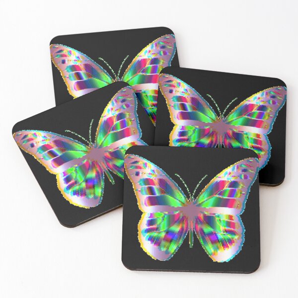 Item preview, COOL EDGY MULTICOLOR BUTTERFLY ART DESIGN designed and sold by MrCreativeArts.
