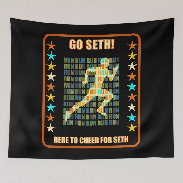 Item preview, Go Seth Runner Support Fan Here to Cheer Favorite Athlete designed and sold by artfulnotebook.
