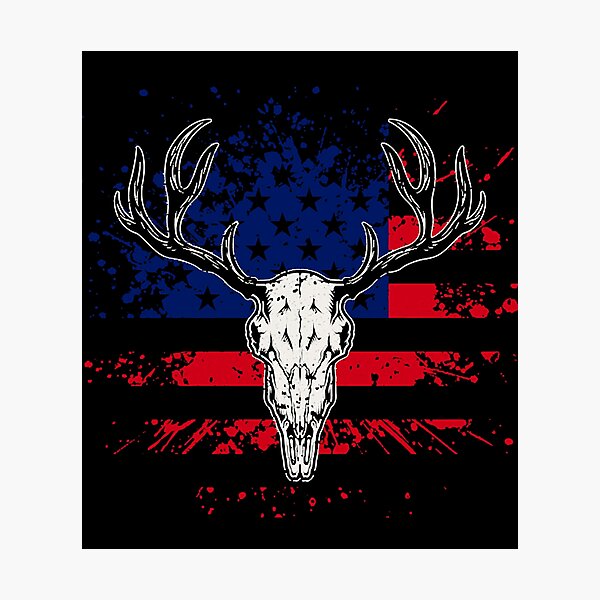 Hunting Flag FREE SHIPPING Deer Antler Usa Flag Camo Redneck