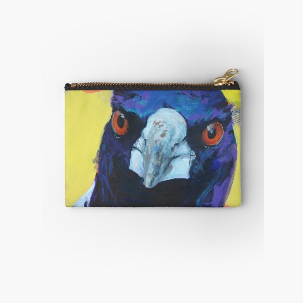 Item preview, "The Bottom of the sand pit." Fun painting of Australian magpie. designed and sold by Cat Leonard.