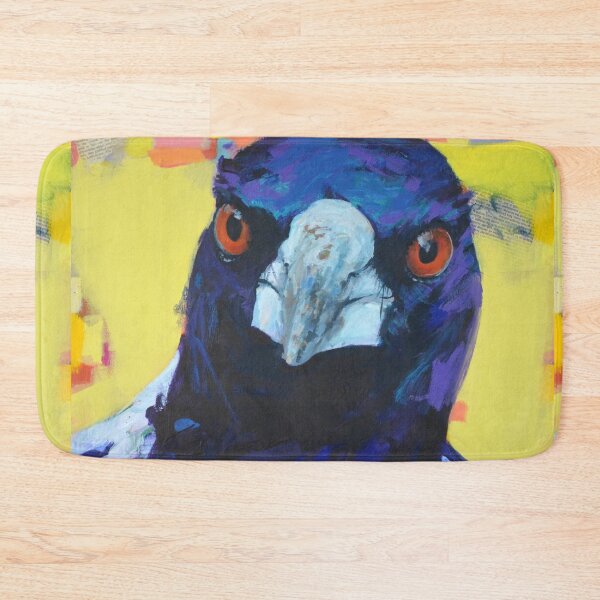 Item preview, "The Bottom of the sand pit." Fun painting of Australian magpie. designed and sold by Cat Leonard.