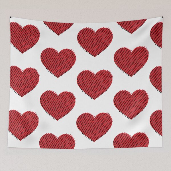 Item preview, Line Heart (wb) designed and sold by Amon Ferg.