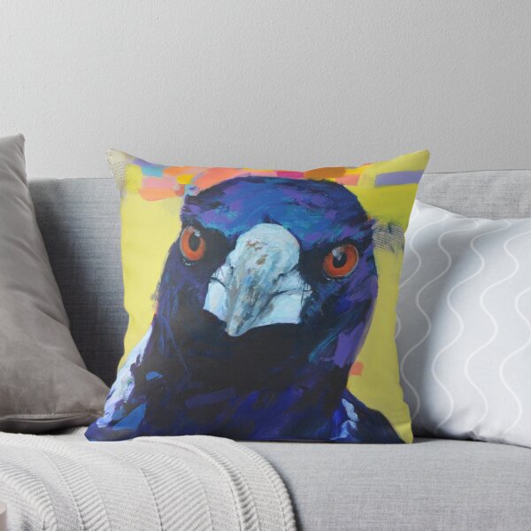Item preview, "The Bottom of the sand pit." Fun painting of Australian magpie. designed and sold by Cat Leonard.