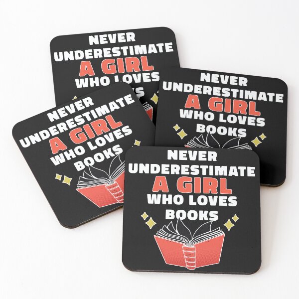 Item preview, never underestimate a girl who loves books designed and sold by niclothing.