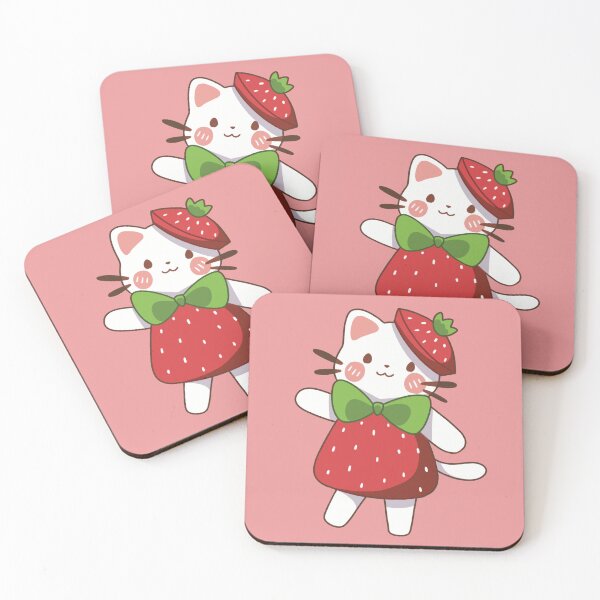 Item preview, Kawaii Strawberry Cat designed and sold by Kawaii-Bappa.