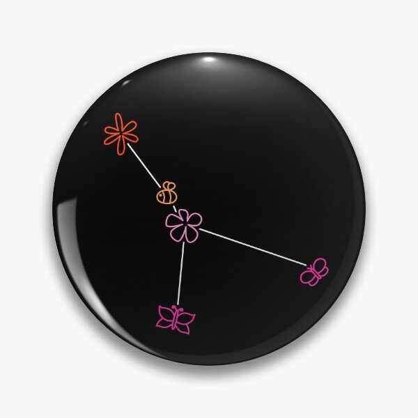 Item preview, Cancer Zodiac Constellation Lesbian Pride Flowers Butterflies Bees designed and sold by cashewdays.