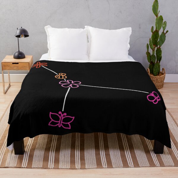Item preview, Cancer Zodiac Constellation Lesbian Pride Flowers Butterflies Bees designed and sold by cashewdays.