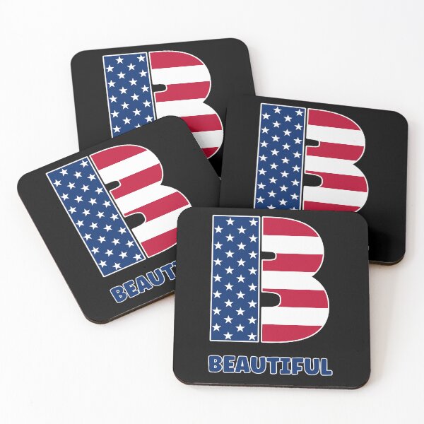 Item preview, Letter B USA flag beautiful designed and sold by Astralia.