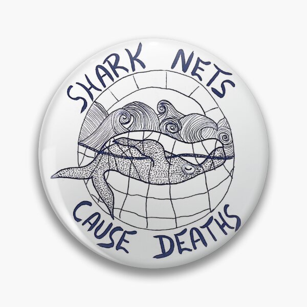Item preview, Shark Nets Cause Deaths designed and sold by boogsdoodles.