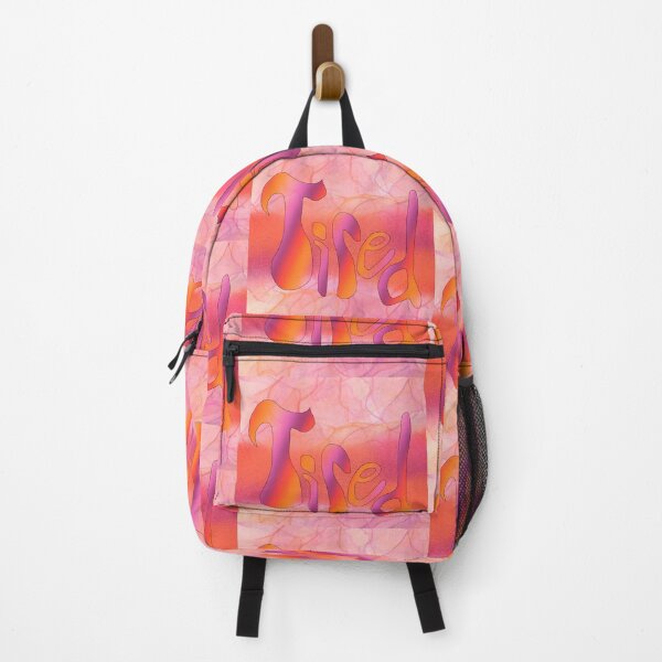 Item preview, Tired - pink and orange designed and sold by AbstractlyDelen.