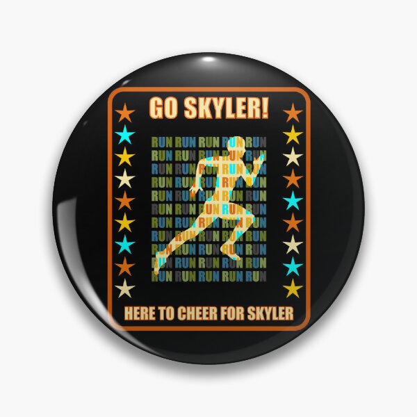 Item preview, Go Skyler Runner Support Fan Here to Cheer Favorite Athlete designed and sold by artfulnotebook.