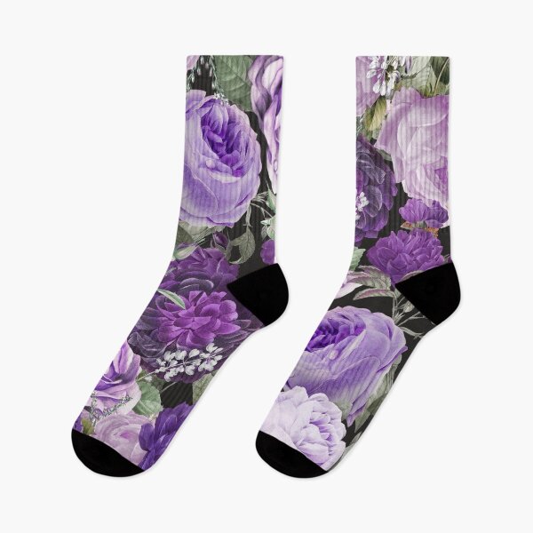Item preview, Vintage purple rose flowers - elegant floral design designed and sold by fowons.