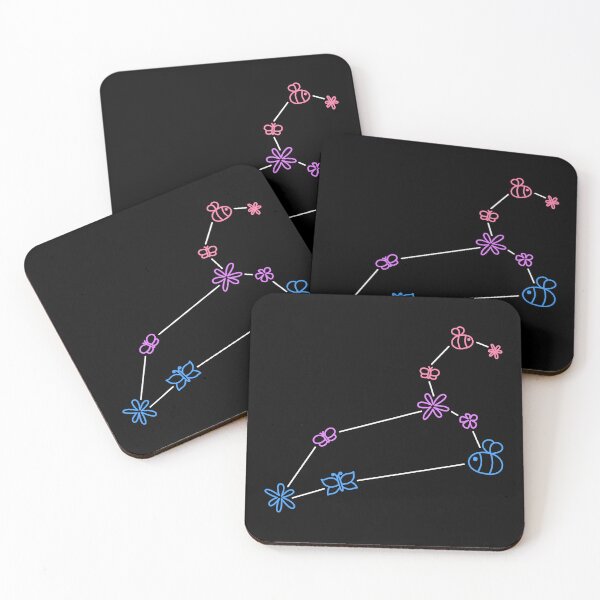 Item preview, Leo Zodiac Constellation Genderfluid Pride Flowers Butterflies Bees designed and sold by cashewdays.