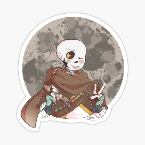 Fresh Ink Sans Undertale AU Vinyl Peeker Sticker 