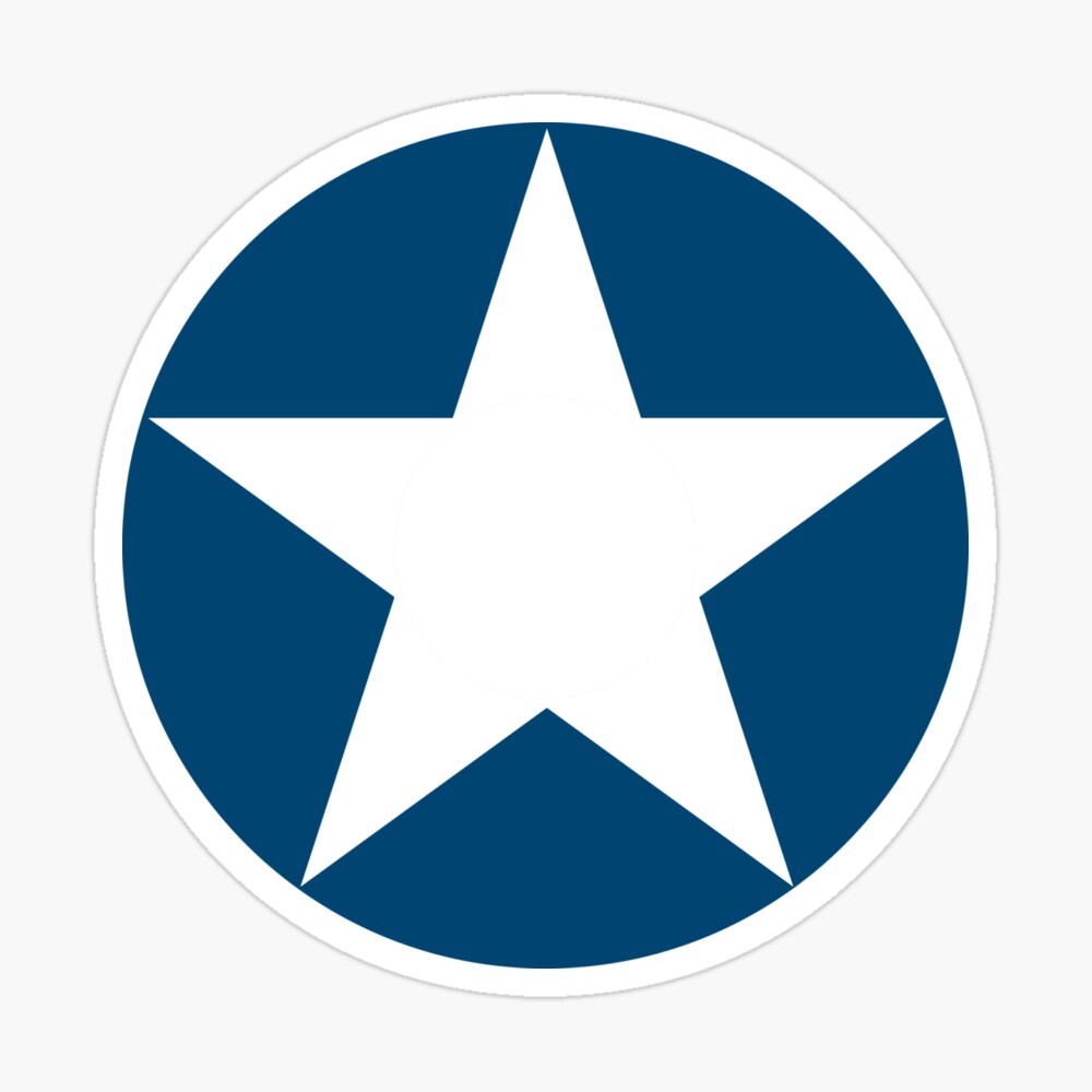 Air Force Usaf Star Military Circle Symbol Wwii Usa May