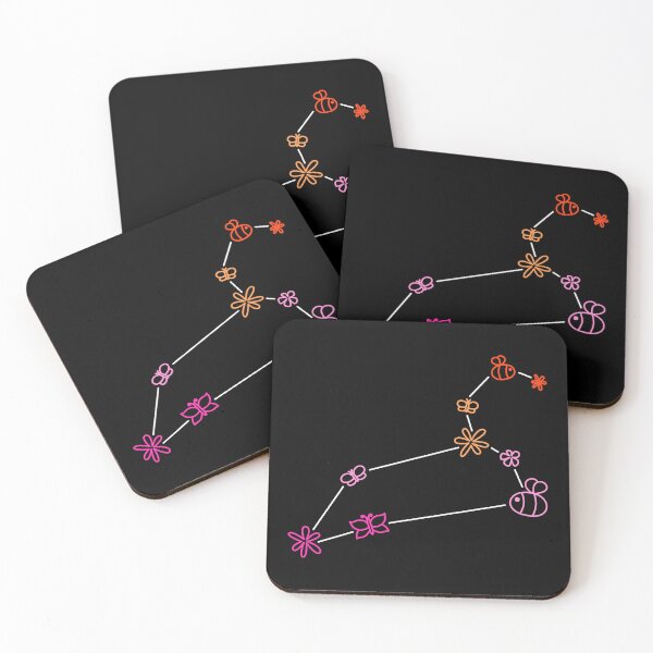 Item preview, Leo Zodiac Constellation Lesbian Sapphic Flowers Butterflies Bees designed and sold by cashewdays.