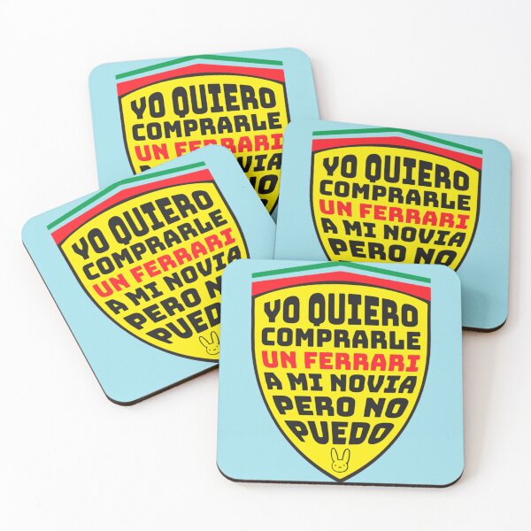 Item preview, Bad Bunny - Yo quiero comprarle un ferrari a mi novia   designed and sold by FoxDaves.