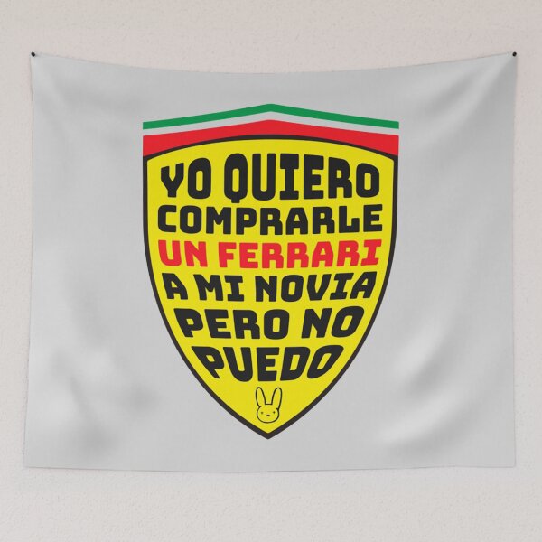Item preview, Bad Bunny - Yo quiero comprarle un ferrari a mi novia   designed and sold by FoxDaves.