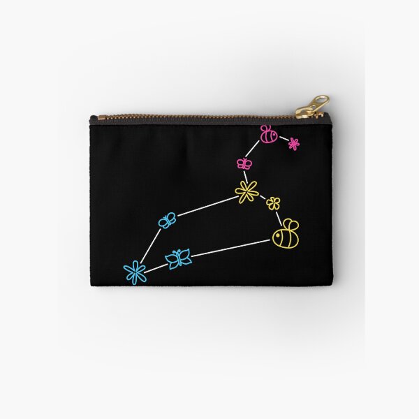 Item preview, Leo Zodiac Constellation Pansexual Pride Flowers Butterflies Bees designed and sold by cashewdays.