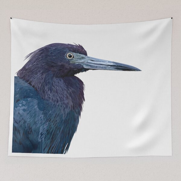 Item preview, blue egret designed and sold by obscurite.