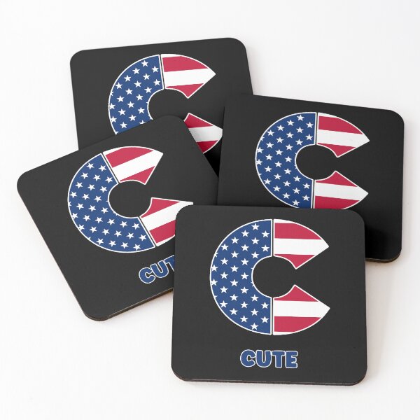 Item preview, Letter C cute USA flag designed and sold by Astralia.