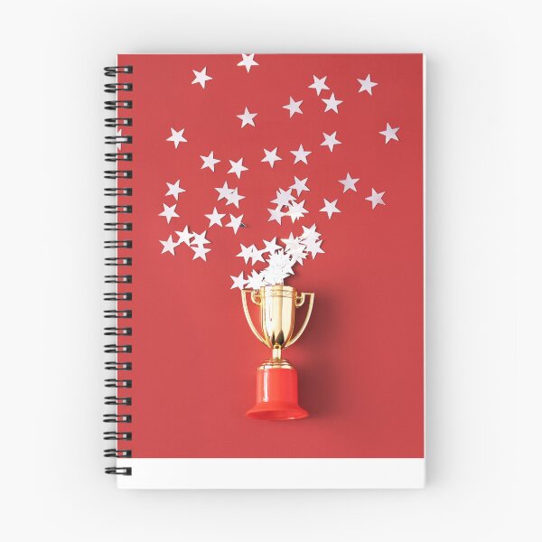 Item preview, Stars Fly Out Of The Gold-Colored Victory Cup On Red Background. Competition And Champion Aesthetic Novelty Design designed and sold by Silver Medal.