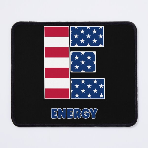 Item preview, Letter E energy USA flag designed and sold by Astralia.