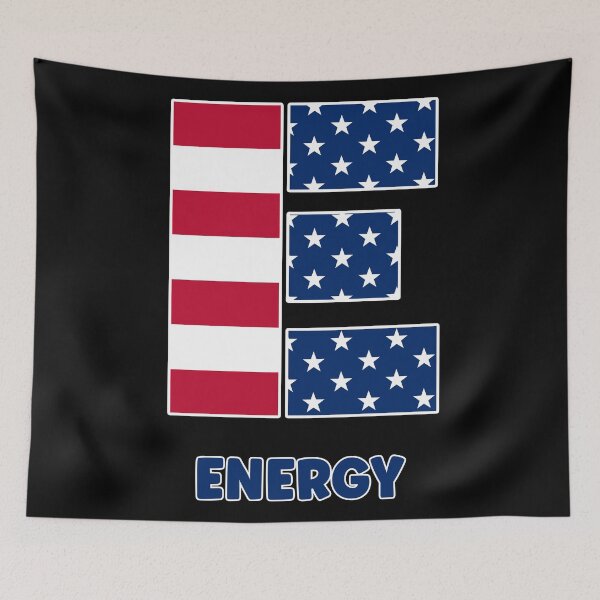 Item preview, Letter E energy USA flag designed and sold by Astralia.