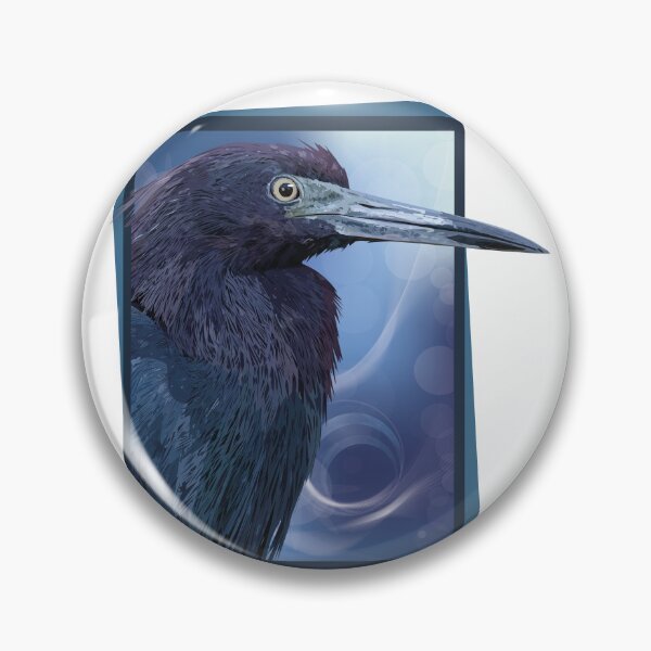 Item preview, blue egret designed and sold by obscurite.