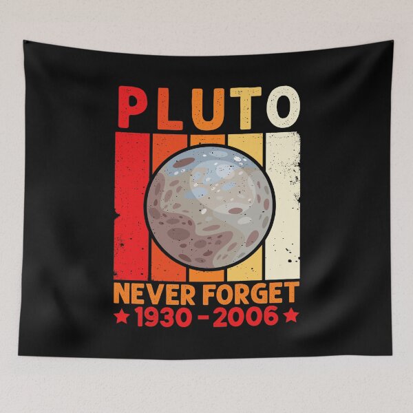 Item preview, Never Forget Pluto Retro Style Space Astronomy Science designed and sold by mteehut.